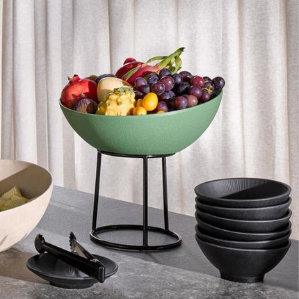 GGM Gastro (6 pcs) Bowl - FROSTFIRE - Aluminium - 1.9L - 265x265mm - Depth: 120mm - Green