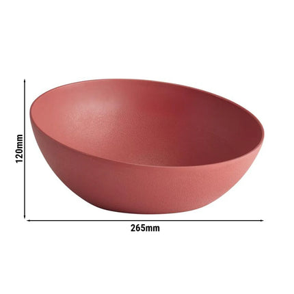 GGM Gastro (6 pcs) Bowl - FROSTFIRE - Aluminium - 1.9L - square - Ø 265mm - 265x265mm - Depth: 120mm - Red