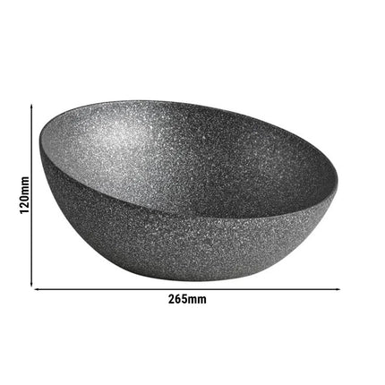 GGM Gastro (6 pcs) Bowl - FROSTFIRE - Aluminium - 1.9L - square - 265x265mm - Depth: 120mm - Grey-speckled