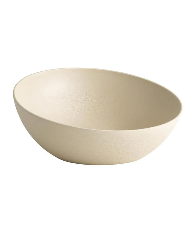 GGM Gastro (6 pcs) Bowl - FROSTFIRE - Aluminium - 3L - round - Ø 325mm - Depth: 140mm - Beige