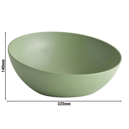 GGM Gastro (6 pcs) Bowl - FROSTFIRE - Aluminium - 3L - round - Ø 325mm - Green
