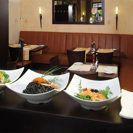 GGM Gastro (6 pcs) Bowl - GLOBAL BUFFET - Melamine - 5L - square - 400x400mm - Depth: 135mm - White
