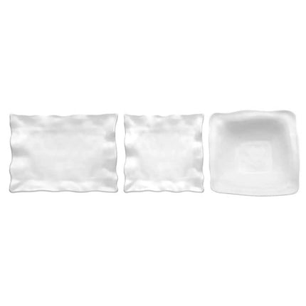 GGM Gastro (6 pcs) Bowl - GLOBAL BUFFET - Melamine - 6L - square - 350x350mm - Depth: 170mm - White