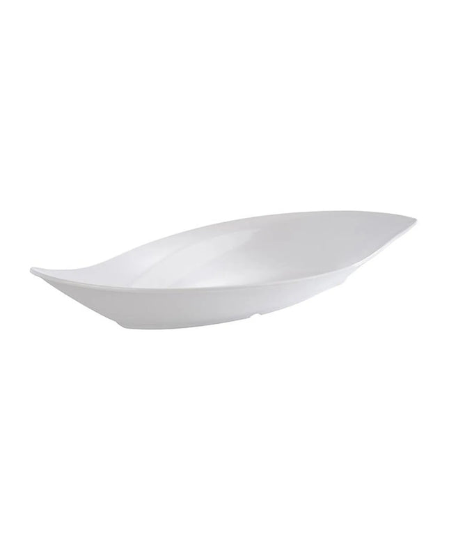 GGM Gastro (6 pcs) Bowl - LEAF - Melamine - 1.0L - 420x195mm - Depth: 65mm - White