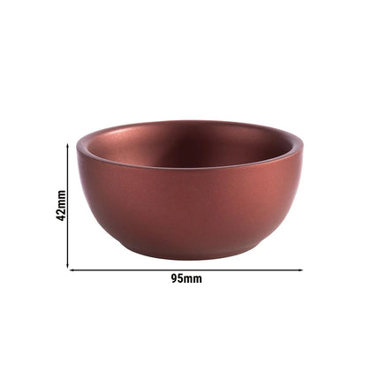 GGM Gastro (6 pcs) Bowl - LEVANTE - Stainless Steel - 0.14L - round - Ø 95mm - Depth: 42.5mm