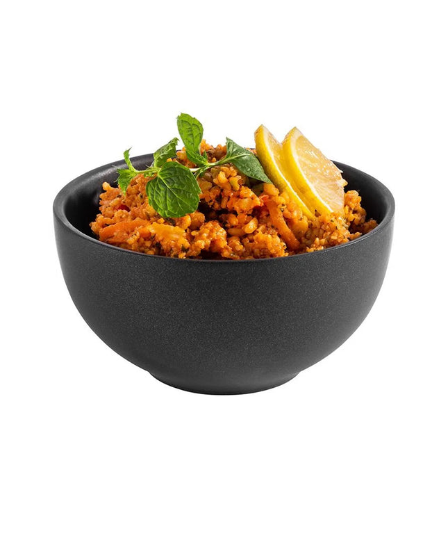 GGM Gastro (6 pcs) Bowl - LEVANTE - Stainless Steel - 0.32L - square - 120x120mm - Depth: 62.5mm - Black