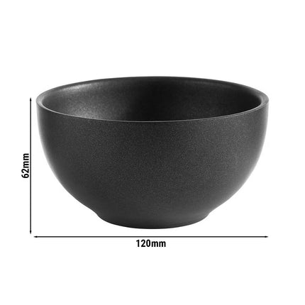 GGM Gastro (6 pcs) Bowl - LEVANTE - Stainless Steel - 0.32L - square - 120x120mm - Depth: 62.5mm - Black