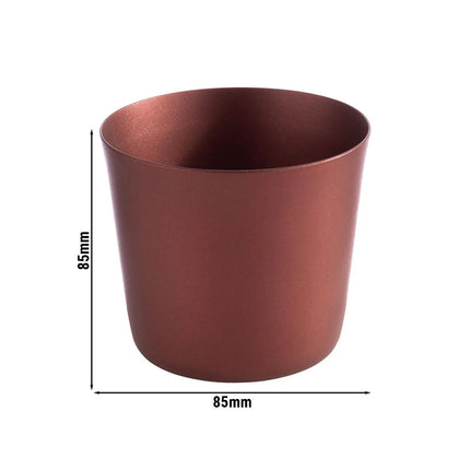 GGM Gastro (6 pcs) Bowl - LEVANTE - Stainless Steel - 0.40L - round - Ø 85mm - Red
