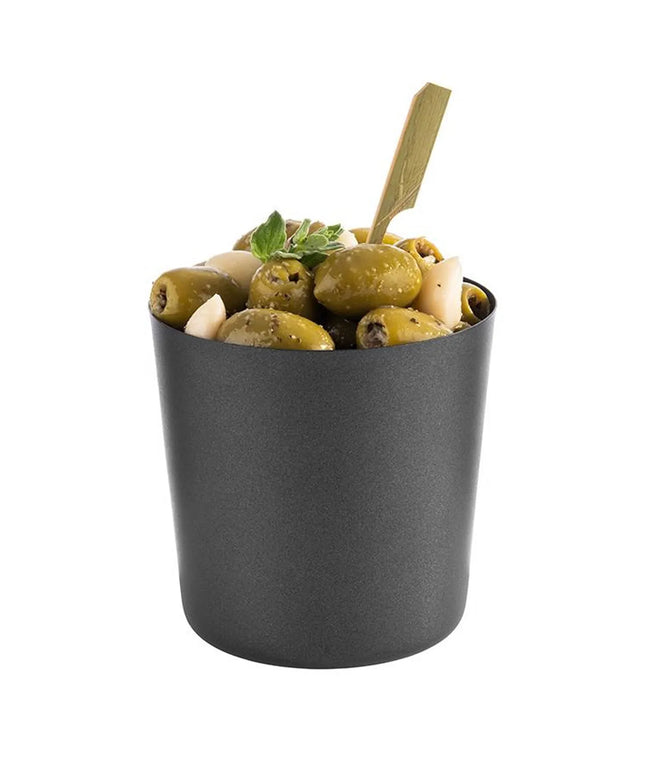 GGM Gastro (6 pcs) Bowl - LEVANTE - Stainless Steel - 0.4L - 85x85mm - Depth: 85mm - Black