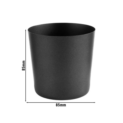 GGM Gastro (6 pcs) Bowl - LEVANTE - Stainless Steel - 0.4L - 85x85mm - Depth: 85mm - Black