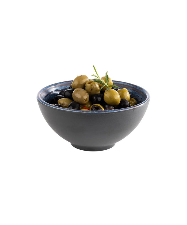 GGM Gastro (6 pcs) Bowl - LOOPS - Melamine - 0.5L - square - 150x150mm - Depth: 70mm - Blue