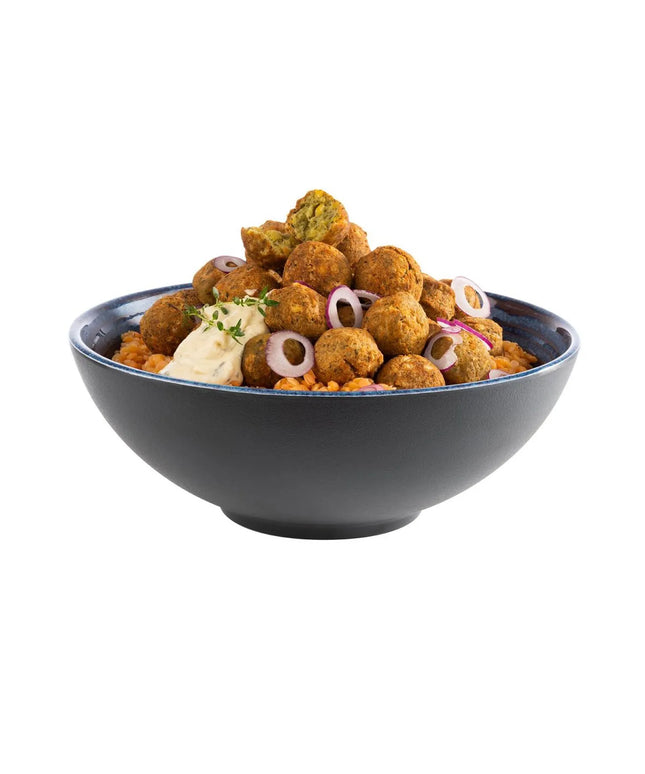 GGM Gastro (6 pcs) Bowl - LOOPS - Melamine - 1.8L - square - 240x240mm - Depth: 90mm - Blue
