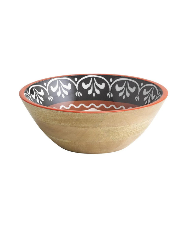 GGM Gastro (6 pcs) Bowl - MANGO - Mango Wood - 3L - round - Ø 300mm - Sicily/Red/Black