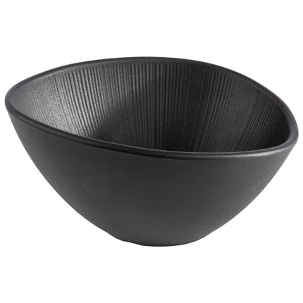 GGM Gastro (6 pcs) Bowl - NERO - Melamine - 0.5L - 190x165mm - Depth: 90mm - Black