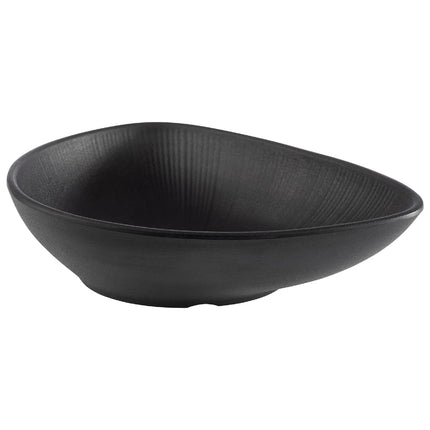 GGM Gastro (6 pcs) Bowl - NERO - Melamine - 0.6L - 230x180mm - Depth: 50mm - Black