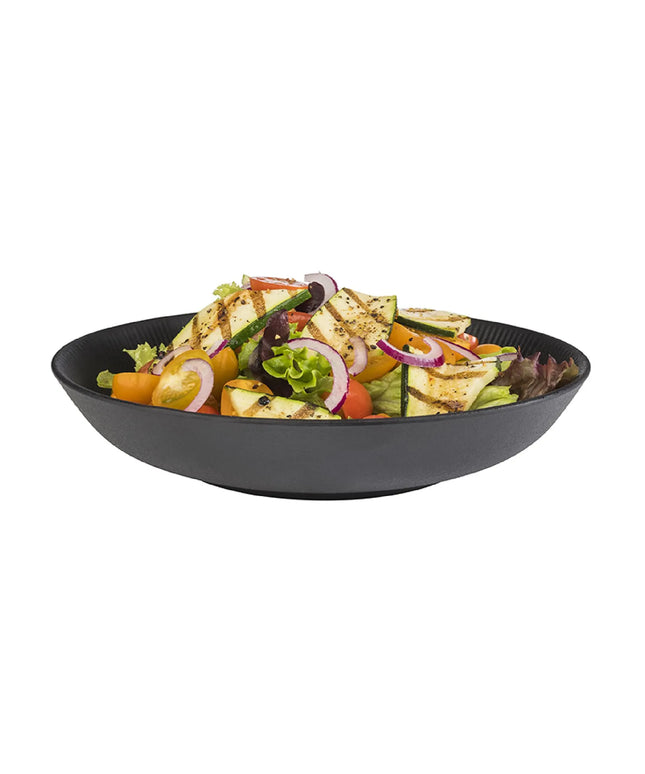 GGM Gastro (6 pcs) Bowl - NERO - Melamine - 0.8L - 225x225mm - Depth: 45mm - Black - square