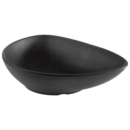 GGM Gastro (6 pcs) Bowl - NERO - Melamine - 0.8L - 280x220mm - Depth: 70mm - Black