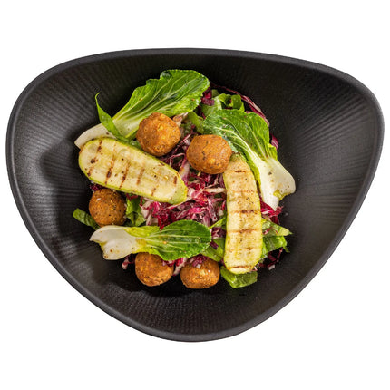 GGM Gastro (6 pcs) Bowl - NERO - Melamine - 0.8L - 280x220mm - Depth: 70mm - Black