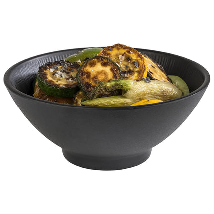 GGM Gastro (6 pcs) Bowl - NERO - Melamine - 0.9L - square - 190x190mm - Depth: 80mm - Black