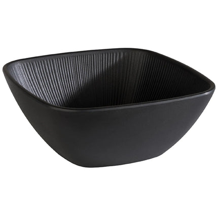 GGM Gastro (6 pcs) Bowl - NERO - Melamine - 1.5L - square - 195x195mm - Depth: 80mm - Black