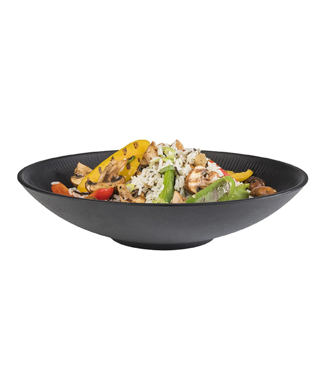 GGM Gastro (6 pcs) Bowl - NERO - Melamine - 2.2L - square - 300x300mm - Depth: 70mm - Black