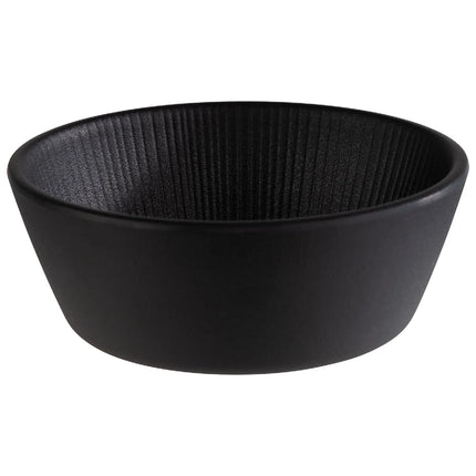 GGM Gastro (6 pcs) Bowl - NERO - Melamine - 250ml - square - 125x125mm - Depth: 45mm - Black