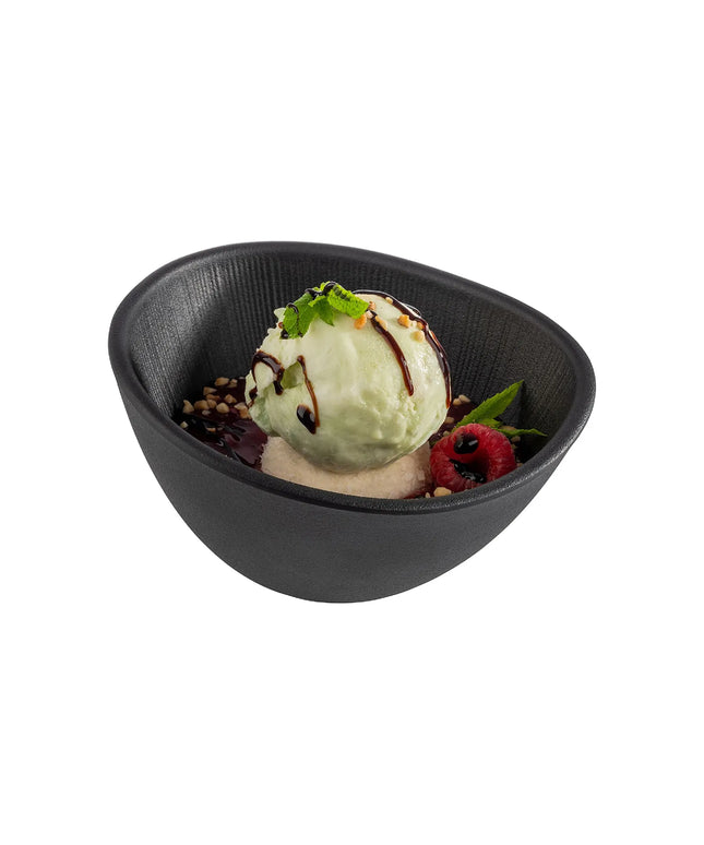 GGM Gastro (6 pcs) Bowl - NERO - Melamine - 300ml - 145x125mm - Depth: 80mm - Black