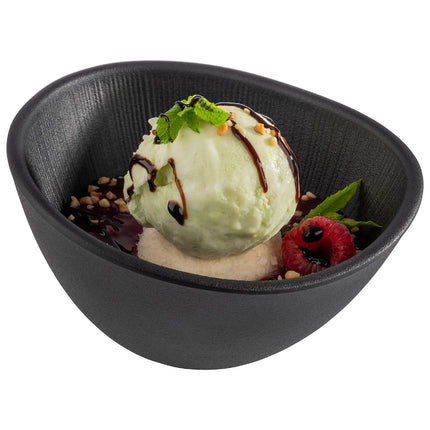 GGM Gastro (6 pcs) Bowl - NERO - Melamine - 300ml - 145x125mm - Depth: 80mm - Black