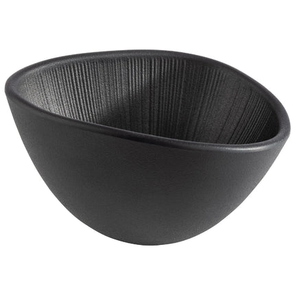 GGM Gastro (6 pcs) Bowl - NERO - Melamine - 300ml - 145x125mm - Depth: 80mm - Black