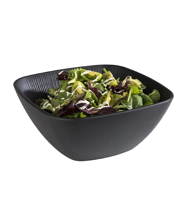 GGM Gastro (6 pcs) Bowl - NERO - Melamine - 3.5L - square - 250x250mm - Depth: 110mm - Black