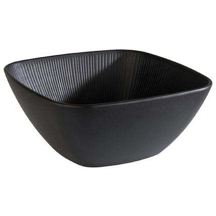 GGM Gastro (6 pcs) Bowl - NERO - Melamine - 3.5L - square - 250x250mm - Depth: 110mm - Black