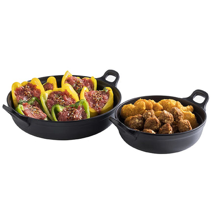 GGM Gastro (6 pcs) Bowl - PADELLA - Melamine - 1.5L - square - 210x210mm - Depth: 90mm - Black
