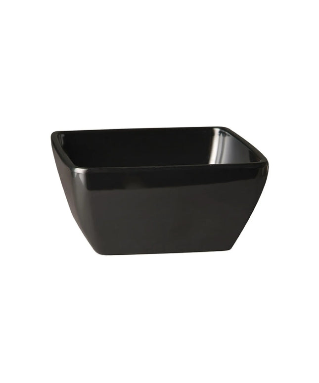 GGM Gastro (6 pcs) Bowl - PURE COLOR - Melamine - 140ml - square - 90x90mm - Depth: 40mm - Black