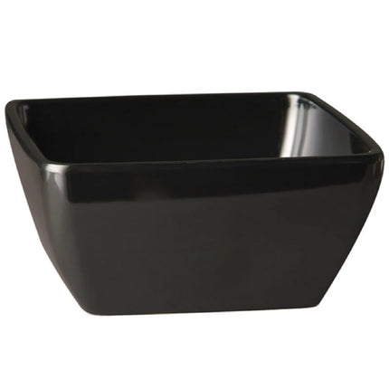 GGM Gastro (6 pcs) Bowl - PURE COLOR - Melamine - 140ml - square - 90x90mm - Depth: 40mm - Black