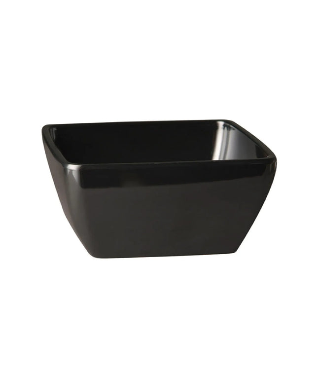 GGM Gastro (6 pcs) Bowl - PURE COLOR - Melamine - 1.5L - square - 190x190mm - Depth: 90mm - Black