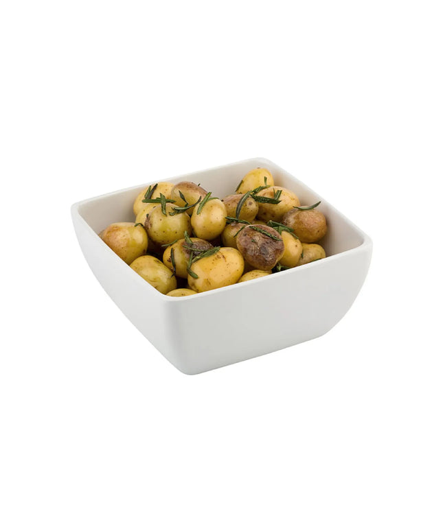 GGM Gastro (6 pcs) Bowl - PURE - Melamine - 0.14L - square - 90x90mm - Depth: 40mm - White