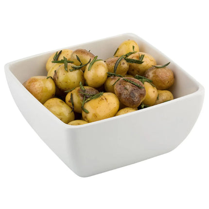 GGM Gastro (6 pcs) Bowl - PURE - Melamine - 0.14L - square - 90x90mm - Depth: 40mm - White
