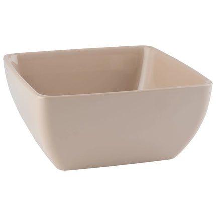GGM Gastro (6 pcs) Bowl - PURE - Melamine - 1.5L - square - 190x190mm - Depth: 90mm - Beige