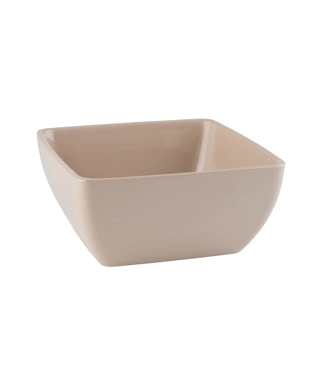 GGM Gastro (6 pcs) Bowl - PURE - Melamine - 3.8L - square - 250x250mm - Depth: 120mm - Beige