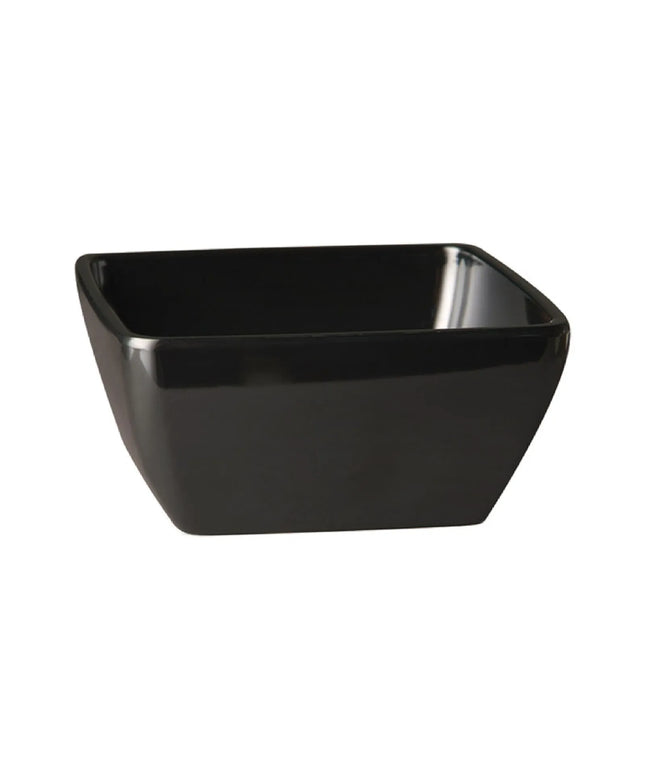GGM Gastro (6 pcs) Bowl - PURE - Melamine - 3.8L - square - 250x250mm - Depth: 120mm - Black