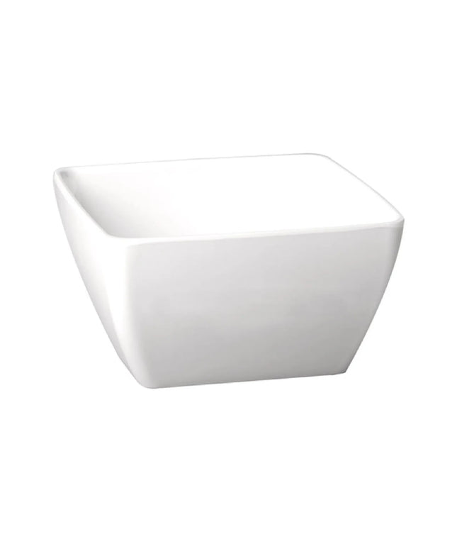GGM Gastro (6 pcs) Bowl - PURE - Melamine - 3.8L - square - 250x250mm - Depth: 120mm - White