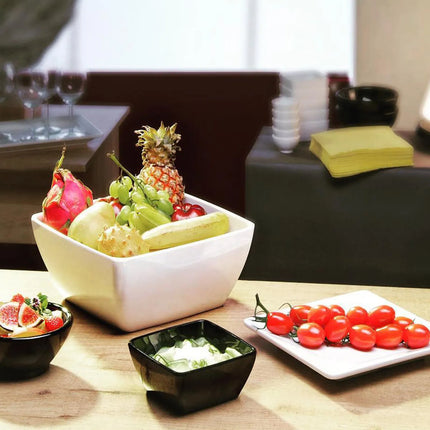 GGM Gastro (6 pcs) Bowl - PURE - Melamine - 8L - square - 320x320mm - Depth: 140mm - White
