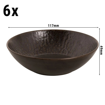 GGM Gastro (6 pcs) Bowl - Rust - Stoneware - round - Ø 170mm - Brown