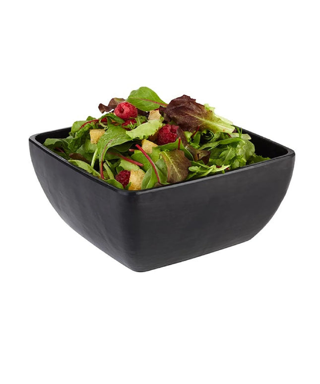 GGM Gastro (6 pcs) Bowl - SLATE - Melamine - 1.5L - square - 190x190mm - Depth: 90mm - Black
