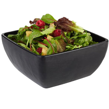 GGM Gastro (6 pcs) Bowl - SLATE - Melamine - 1.5L - square - 190x190mm - Depth: 90mm - Black