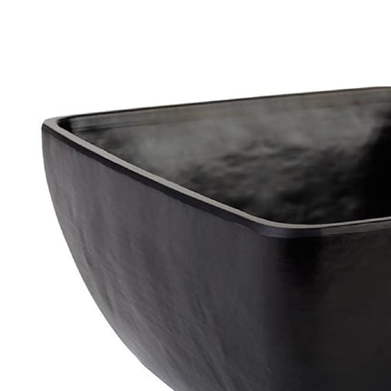 GGM Gastro (6 pcs) Bowl - SLATE - Melamine - 1.5L - square - 190x190mm - Depth: 90mm - Black