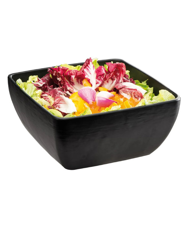 GGM Gastro (6 pcs) Bowl - SLATE - Melamine - 3.8L - square - 250x250mm - Black