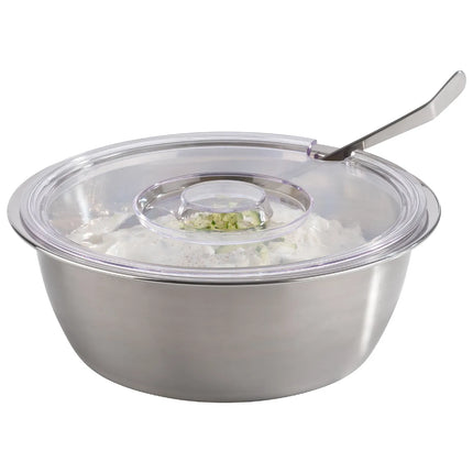 GGM Gastro (6 pcs) Bowl - Stainless Steel - 3L - 260x260mm - Depth: 90mm - square