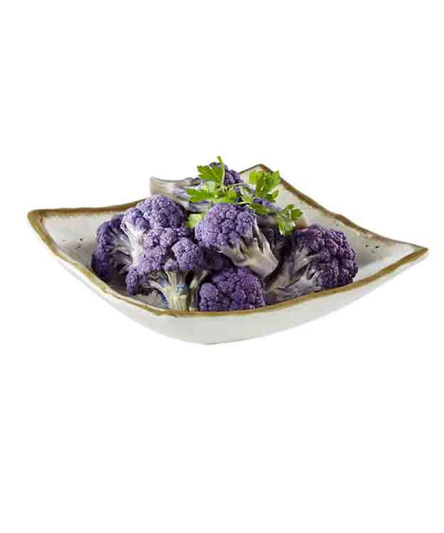 GGM Gastro (6 pcs) Bowl - STONE ART - Melamine - 0.5L - square - 190x190mm - Depth: 60mm - White/Brown