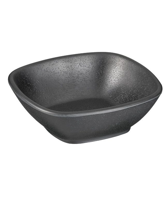 GGM Gastro (6 pcs) Bowl - ZEN - Melamine - 0.20L - square - 120x120mm - Depth: 40mm - Black